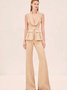 Alexis Samwell Pant and Micoli Top in Dune SET- size L